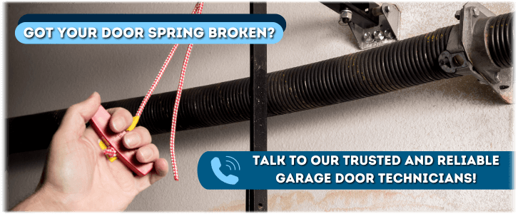 Broken Garage Door Spring Hampton VA